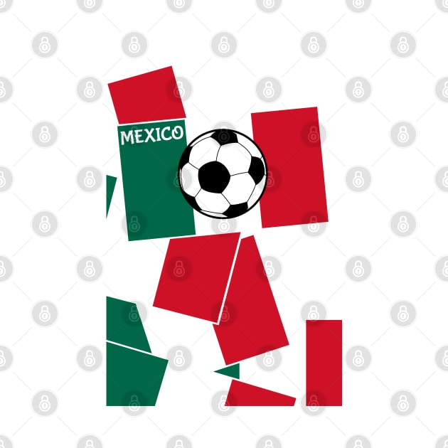 Flag of Mexico Football by mailboxdisco