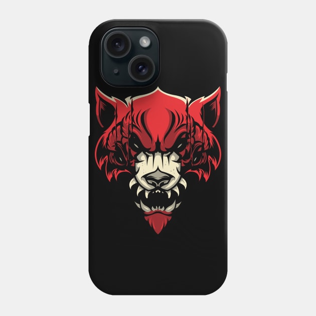 Big Bad Wolf Phone Case by Kunstlerstudio