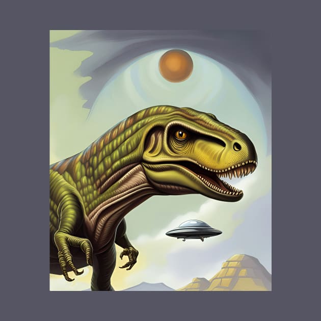 UFO Tyrannosaurus by roswellboutique