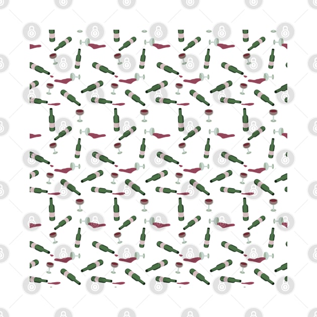 Pattern of red wine in white background by Nosa rez