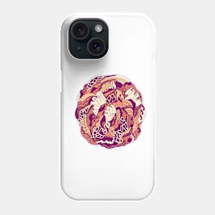 Peach Abstract Wave of Thoughts No 1 Phone Case