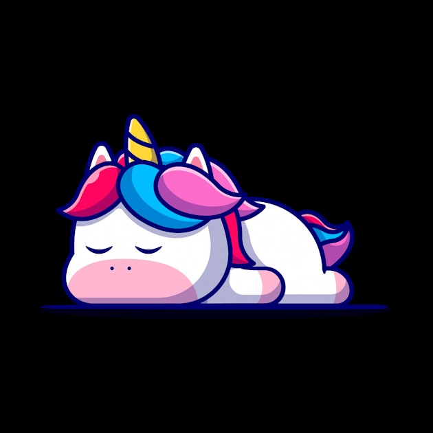 Sleepy Cute Unicorn by Scipio