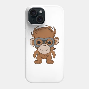 monkey in cartoon style Phone Case