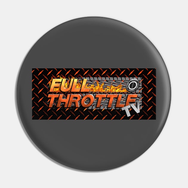 Full Throttle TV Podcast official shirt Pin by RetroRocketEntertainment