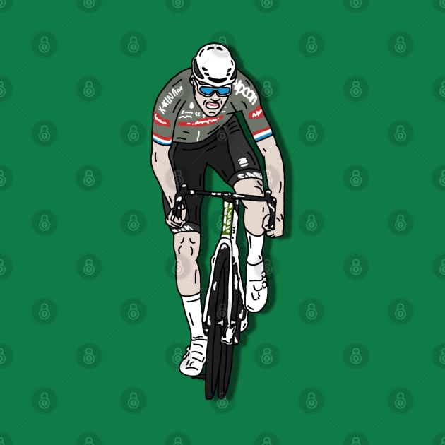 Mathieu van der Poel Giro 2022 (Green Comodoro Version) by p3p3ncil