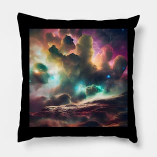 Nebulas viewed from an asteroid Pillow