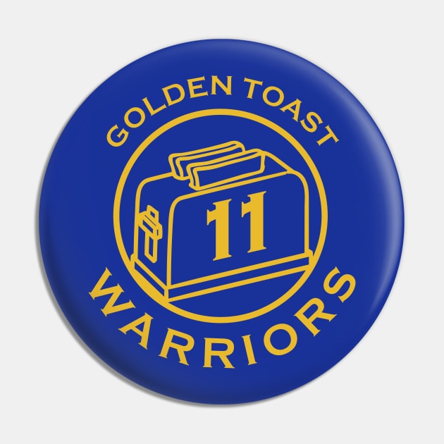 Golden Toast Warriors Pin by superkwetiau