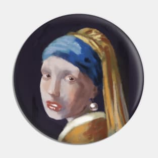 girl with a pearl earring Pin