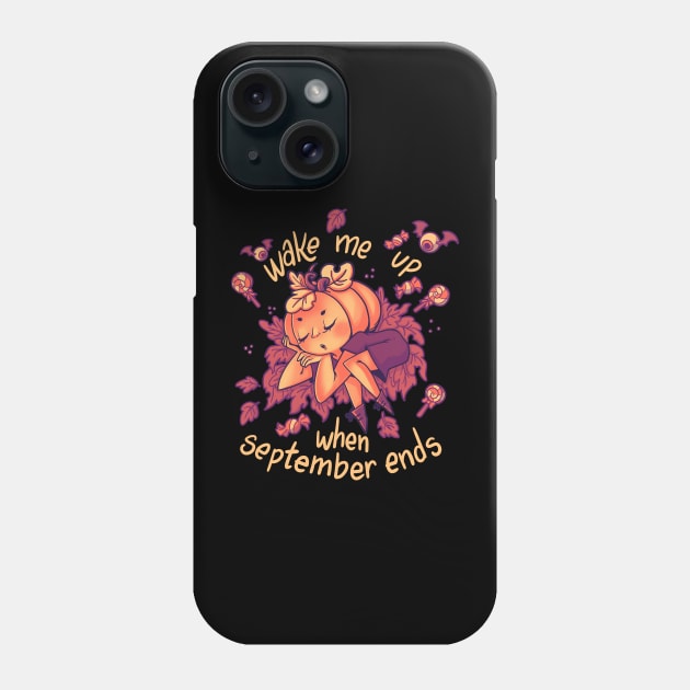 Sleepy Pumpkin Phone Case by TheTeenosaur