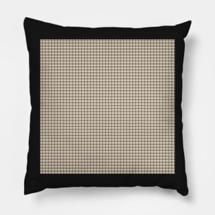 "Sour Dough" Small Houndstooth by Suzy Hager     Light Brown Pillow