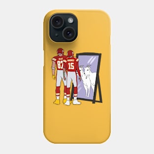 Travis Kelce and Patrick Mahomes Mirror GOATs Phone Case