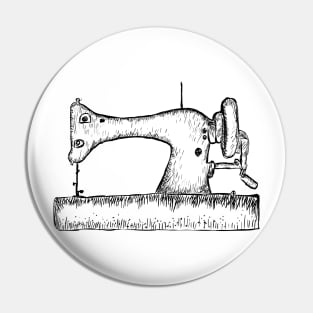 Sewing machine sketch Pin