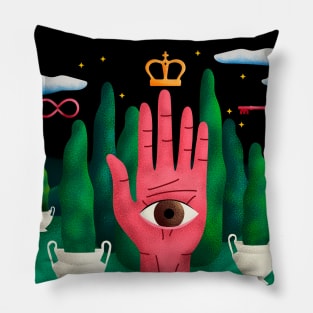 Centuries of the Night - Psychedelic, Urban Style Pillow