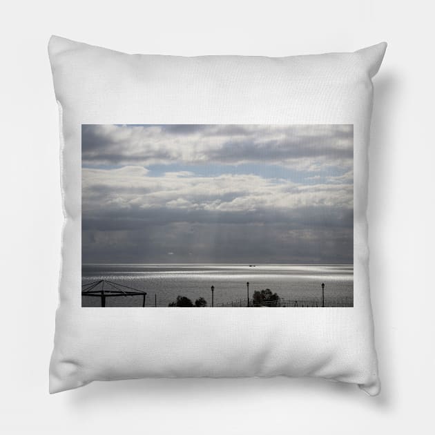 Ocean Light after the Storm Pillow by Sandraartist