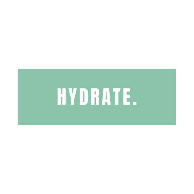 Hydrate, Minimalistic Mint Design by BloomingDiaries