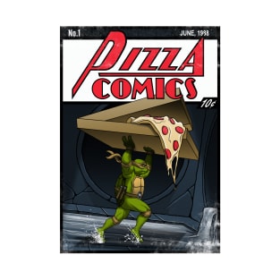 Pizza Comics - Featuring Michelangelo T-Shirt