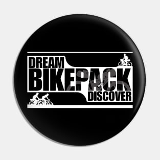 Dream Bikepack Discover White on Dark Color Pin