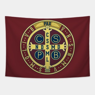 St. Benedict Medal, cutout version Tapestry