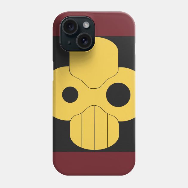 Bio-mech skull (black background) Phone Case by BludBros