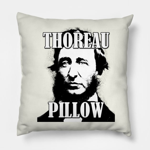 Thoreau Pillow Pillow by UncleDave