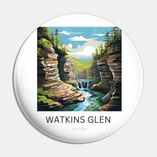 Watkins Glen, New York Pin