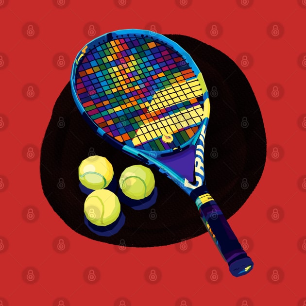 Tennis Wpap Art by Pure Touch