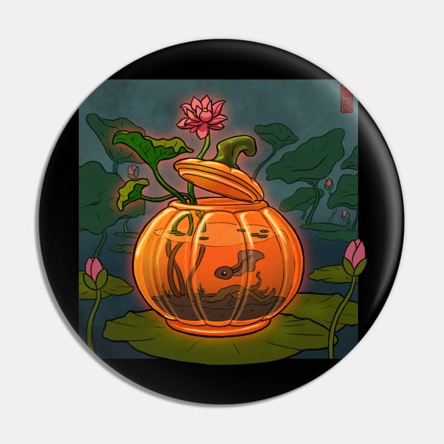 glass pumpkin fish tank Pin by DingHuArt