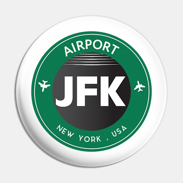 New York JFK Pin by Woohoo