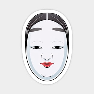 Japanese Kabuki Noh Mask - Anime Shirt Magnet