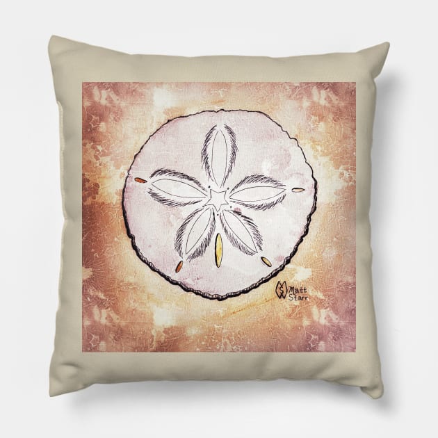 Sand Dollar Study Pillow by Matt Starr Fine Art