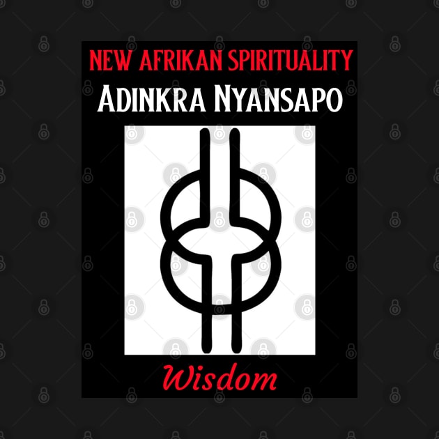 Adinkra Symbol Nyansapo representing Wisdom by Black Expressions