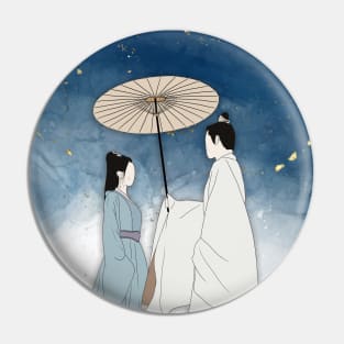 Hei Fengxi and Bai Fengxi Who Rules The World couple YangLu under umbrella Pin