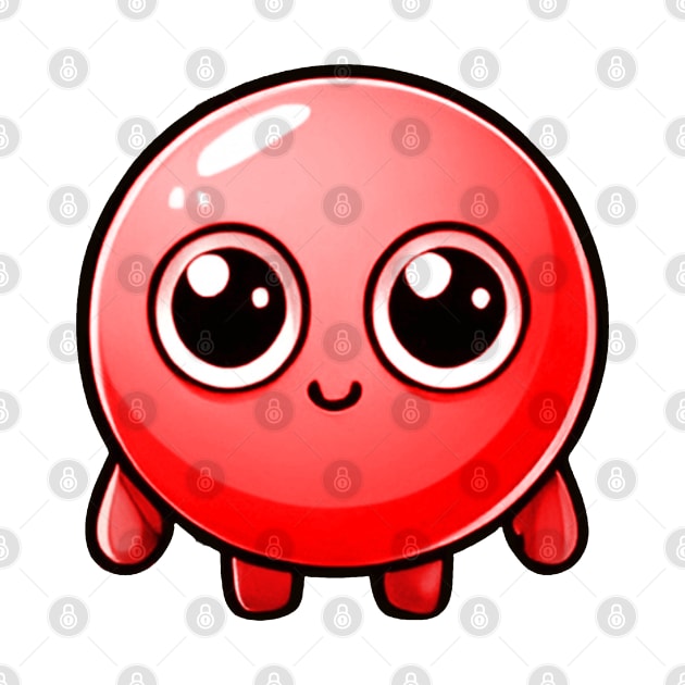 CUTE RED PEA (ERVILHA VERMELHA FOFA) by GMICHAELSF