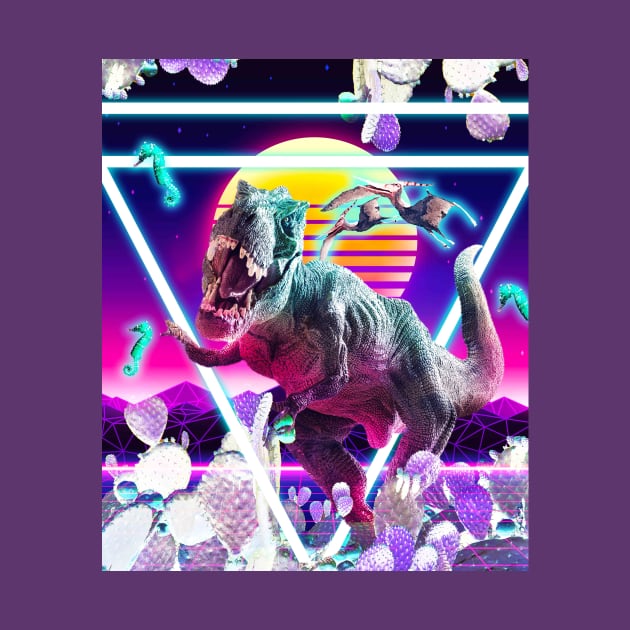 Dinosaur Rave Raving T-Rex by Random Galaxy