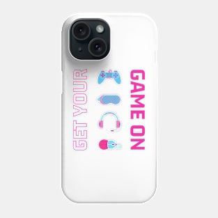 Pink and Blue Edgy and Bold Gaming Youth Phone Case