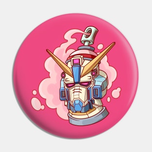 Gundam Spray Can Pin