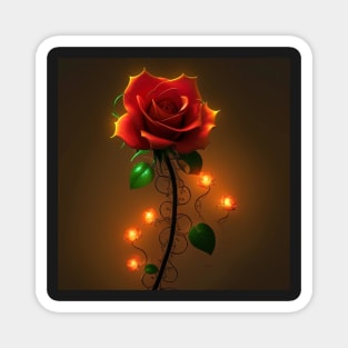 Glowing Rose 3 Magnet