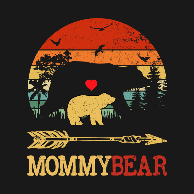 Mommy Bear Funny Vintage Gift Mother's Day by RoseKinh