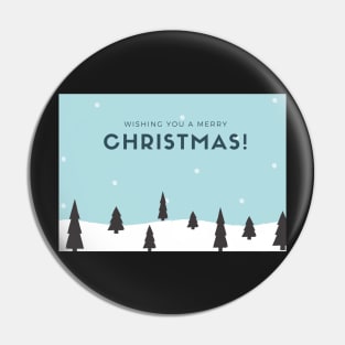 Wishing You a Merry Christmas Card Pin