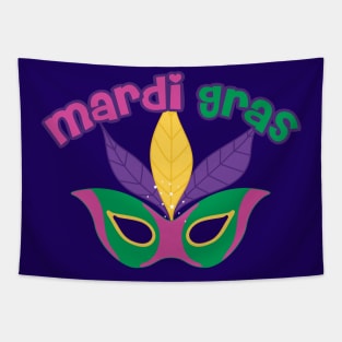 Cute Mardi Gras Parade Mask Tapestry