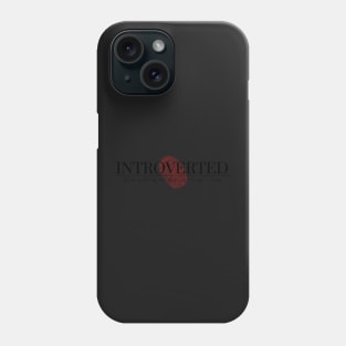 introvert, but willing to discuss true crime Phone Case