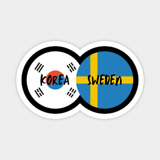 Korean Swedish - Korea, Sweden Magnet