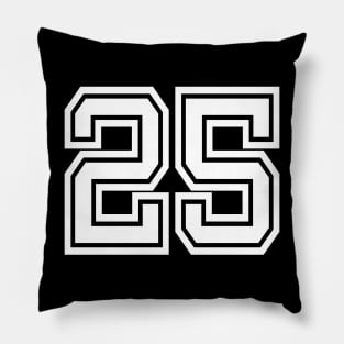 Numbers 25 for a sports team, group, or community Pillow