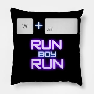 Run Boy Run Pillow