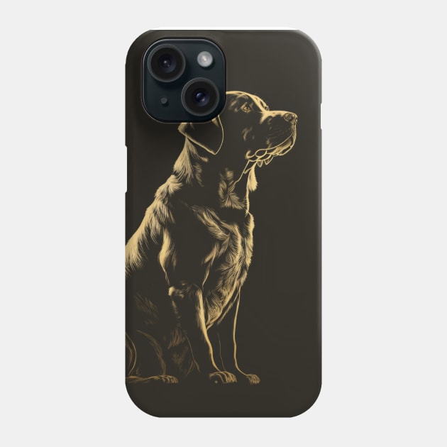 Labrador Retriever Dog Retro Vintage Dad Mom Phone Case by Kertz TheLegend