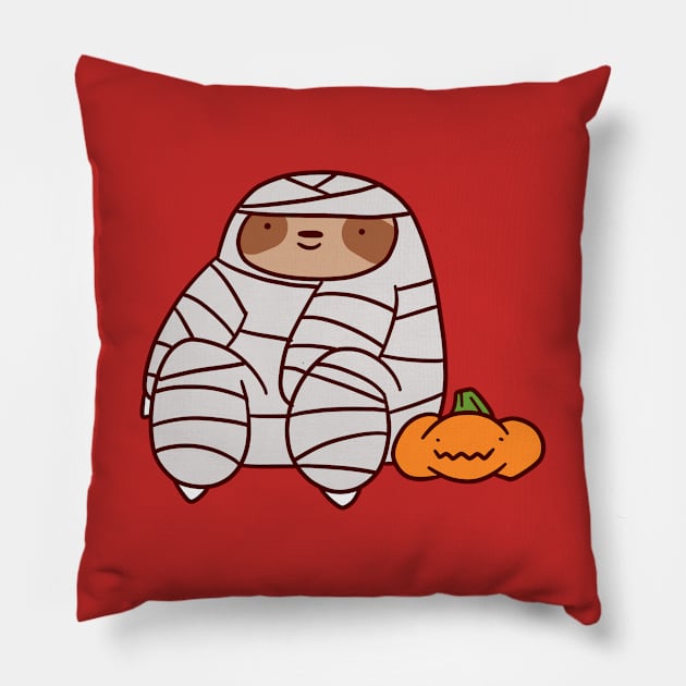 Mummy Sloth Pillow by saradaboru