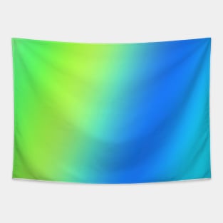 yellow green blue abstract texture Tapestry