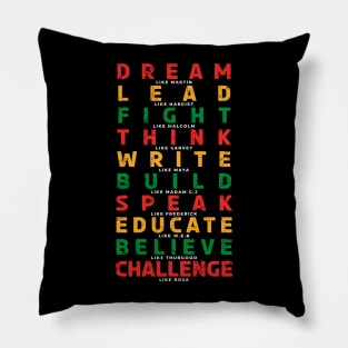 Black Power Black History Month African American Country Celebration Pillow