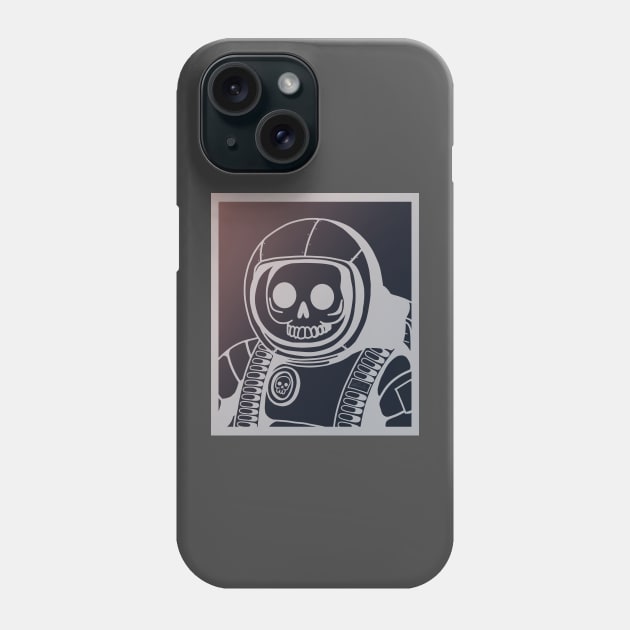 Skeleton Astronaut Dark Theme Phone Case by TrisBrick