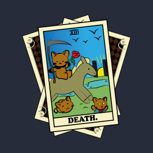 TAROT CARDS DECK | DEATH. | FORTUNE CAT T-Shirt